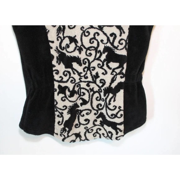 Kerrits Horse Print Equestrian Full Zip Fleece Vest Women's Size Large H14693 - Picture 13 of 16